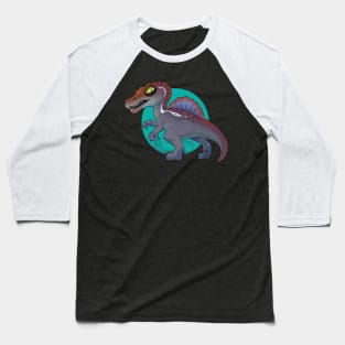 Daring Spinosaurus: Illustration Design Baseball T-Shirt